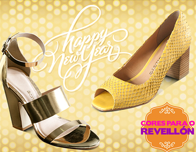 Cores de calçados para o Réveillon 2014