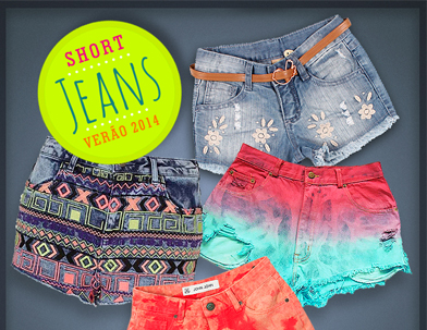 Shorts jeans verão 2014: conheça os cortes e estampas