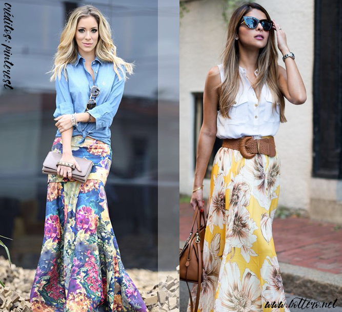 Looks com saia longa: que sapato usar? | Meninas e Sapatos, o blog da ...